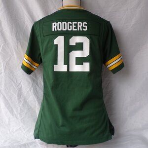 Women's Green Bay Packers Aaron Rodgers "On Field" Green Nike Game Jersey